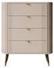 Kommode YVETTE, 78 cm hoog, in de kleur kasjmír, met 4 Productafbeelding-voorbeeld 1