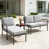 KOMFOTTEU Gartenmöbel Set, 3-teiliges Terrassenmöbel mit Produktbild-Vorschau 2