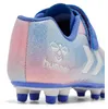 Futbalové kopačky Hummel Top Star FG JR ružové/modré/biele Náhľad obrázku produktu 4