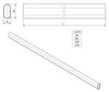 SOTECH Schrankstange oval 30 x 15 mm schwarz, 600 mm – Produktbild-Vorschau 5