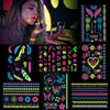 Konsait Neon Temporäre Tattoos UV Body & Face Painting für Produktbild-Vorschau 1