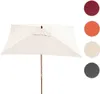 Parasol Florida, parasol ogrodowy, 2x3m poliester/drewno Podgląd zdjęcia produktu 6