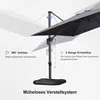 PURPLE LEAF Ampelschirm Rechteckig Sonnenschirm Groß 270 x Produktbild-Vorschau 6