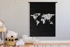 MuchoWow® Wandteppich Wandbehang Weltkarte - Pflanzen - Produktbild-Vorschau 3