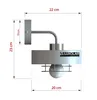 LUXOLAR - Nástěnné svítidlo béžově zlaté E27 60 W - Náhled obrázku produktu 4