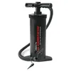A black air pump with a hose and nozzle. Produktbild-Vorschau