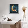 Gerahmtes Poster - Schwarzer Rahmen - Kinder Mädchen Mond - Produktbild-Vorschau 6