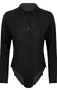 Dámské body s dlouhým rukávem body velikost XL V-neck Náhled obrázku produktu 4