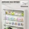 BROTTAR Wandvitrine Weiß mit Glastüren, 6 verstellbaren Produktbild-Vorschau 5