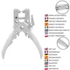 Kurtzy Ösenzange Set Lochzange mit 100 Ösen–16 cm Leder Produktbild-Vorschau 4
