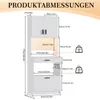 TWSOUL Buffet Mikrowellenregal mit Steckdosen & LED Produktbild-Vorschau 2