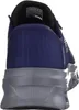 The back view of a blue and gray athletic shoe. Voir les images du produit