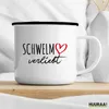Huuraa Emaille Tasse Schwelm verliebt 300ml Vintage Produktbild-Vorschau 3
