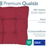 Coussin Beautissu Lounge Outdoor Rouge XLuna, 60 x 60 cm Voir les images du produit 5