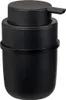 A black soap dispenser shown in isolation against a white background. Náhľad obrázku produktu