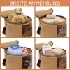 Hut Aufbewahrungsbox rund,Filz Hutschachtel 45 cm, faltbar Produktbild-Vorschau 3