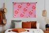 MuchoWow® Wandteppich Wandbehang Obst - Rosa - Muster Produktbild-Vorschau 4