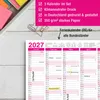 Tafelkalender 2027 Pink DIN A4 3er Set Halbjahreskalender Produktbild-Vorschau 6