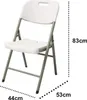 Klappstuhl Weiß 43x83x44 cm, Sitzhöhe 47 cm, bis 150 kg Produktbild-Vorschau 5