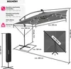 slunečník tectake® Sunna 250 x 250 cm s LED solárním Náhled obrázku produktu 7