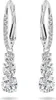 A pair of diamond drop earrings on a white background. Produktbild-Vorschau