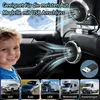Doppelkopf Auto Ventilator USB 3 Geschwindigkeiten mit LED Produktbild-Vorschau 4