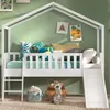 Vipack Hausbett Dallas mit Leiter und Rutsche, Liegefläche Produktbild-Vorschau 2