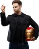 A man holding an Iron Man helmet. Podgląd zdjęcia produktu