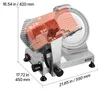Trancheuse électrique VEVOR 400 W, trancheuse à viande, Voir les images du produit 8