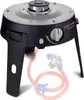 A portable camping gas grill with a hose and regulator. Produktbild-Vorschau