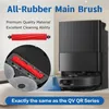 A marketing image showing a robot vacuum cleaner main brush and a part of the robot vacuum cleaner. Produktbild-Vorschau