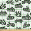 ABAKUHAUS Motorrad Gewebe als Meterware, Retro- Produktbild-Vorschau 1