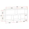 A diagram showing the dimensions of a shelf unit. Produktbild-Vorschau