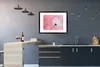 MuchoWow® Gerahmtes Poster Blumen - Rosa - Vintage 80x60 cm Produktbild-Vorschau 5