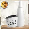 Butelka dozująca 2 w 1 na detergent i gąbkę, biała, Podgląd zdjęcia produktu 4