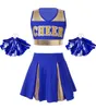 Kinder Mädchen Cheerleader Gr. 122-128 Cm Kostüm Komplettes Produktbild-Vorschau 1