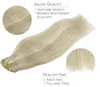 Clip in Extensions Echthaar 60cm 120g 7tlg Aschblond Produktbild-Vorschau 4