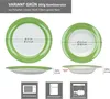 30ks Variant zelený porcelánový jídelní servis 6 osob šálky Náhled obrázku produktu 5