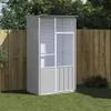 vidaXL Voliéra sivá 115x78x200 cm Pozinkovaná oceľ Náhľad obrázku produktu 2