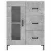 vidaXL Highboard gris béton 69,5x34x180 cm Bois composite Voir les images du produit 9