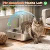Theo&Cleo Edelstahl Katzenklo XXL Katzentoilette offen für Produktbild-Vorschau 3