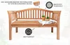 riess-ambiente Massive Gartenbank EMPIRE TEAK 130cm natur Produktbild-Vorschau 8