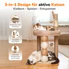 Kratzbaum Beige Katze Katzenbaum Katzenturm Produktbild-Vorschau 2