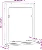 vidaXL Specchio nero, aspetto legno di quercia, 50 x 12 x Anteprima dell’immagine prodotto 8