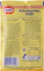 The image shows the back of a Dr. Oetker Käsekuchen Hilfe (Cheesecake Helper) product packaging. Produktbild-Vorschau