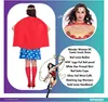 amscan Wonder Woman Kleid Kostüm für Damen Größe L Fasching Produktbild-Vorschau 6