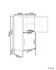 BELIANI Hoher Aktenschrank Grün Stahl 40x40x102 cm mit 2 Produktbild-Vorschau 3