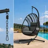 Swoods XXL Hangstoel met frame – Geschikt voor binnen- en Productafbeelding-voorbeeld 9