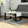 Akord Couchtisch Domi Weiß/Schwarz 92X53X45 Cm Produktbild-Vorschau 5