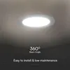 A ceiling light fixture with text overlays highlighting its features. Náhled obrázku produktu